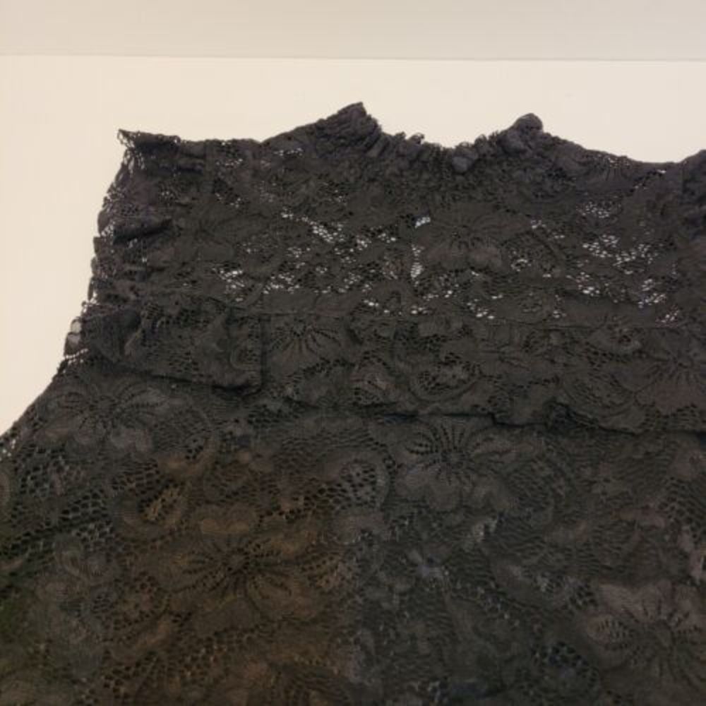 cable &‎ gauge black lace sleeveless blouse, size L